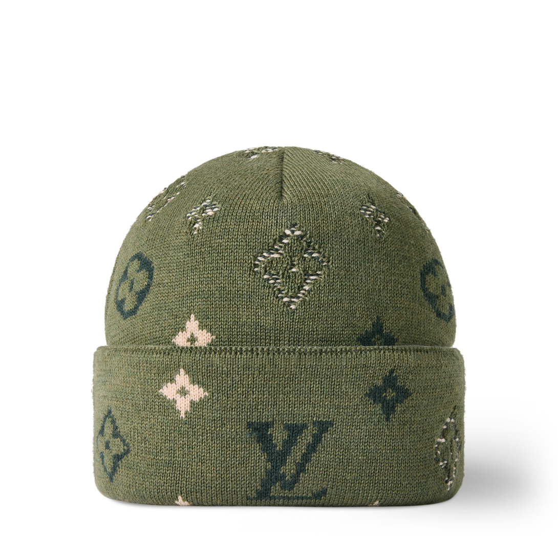 LV Crush Monogram Surplus Beanie S00 - Holiday Gifts for Him